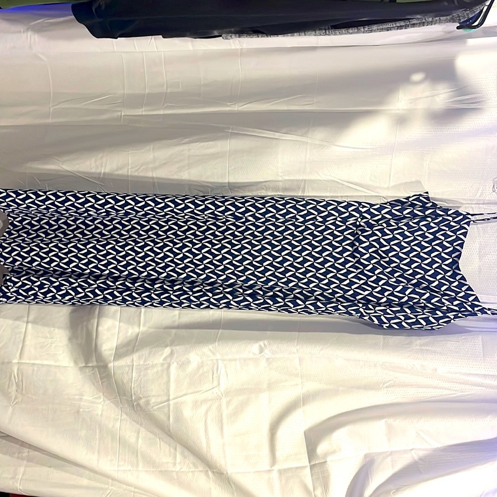 Banana Republic blue and white dress
